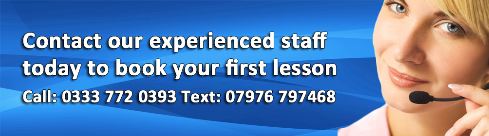 Contact our experienced staff today to book your first lesson